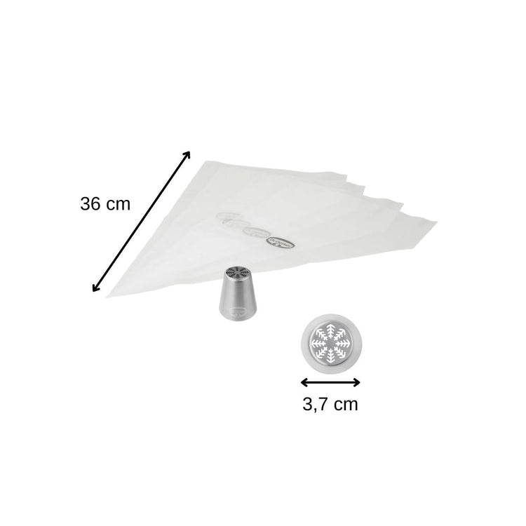 Set de 2 poche à douilles professionnelle inox Dr oetker Noël