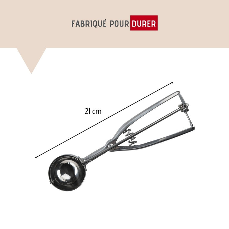 Set de 2 ustensiles de cuisine cuillère à glace inox FM Professional Divers
