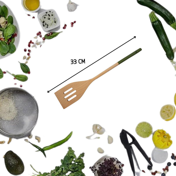 Set de 2 ustensiles de cuisine spatule en bois Fackelmann Boisselerie