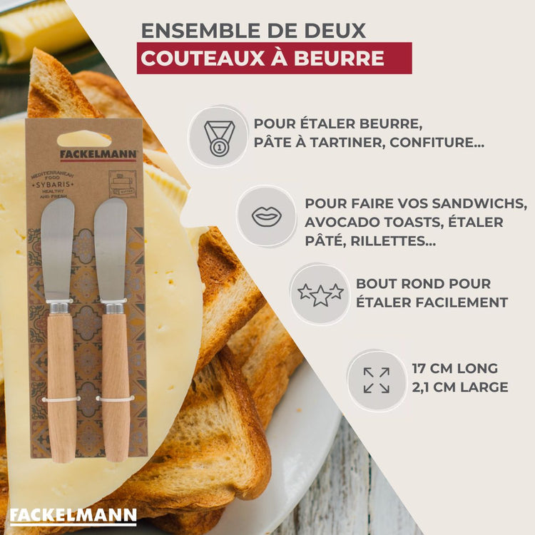 Ensemble de 4 Couteaux à beurre 18 cm Fackelmann Sybarys