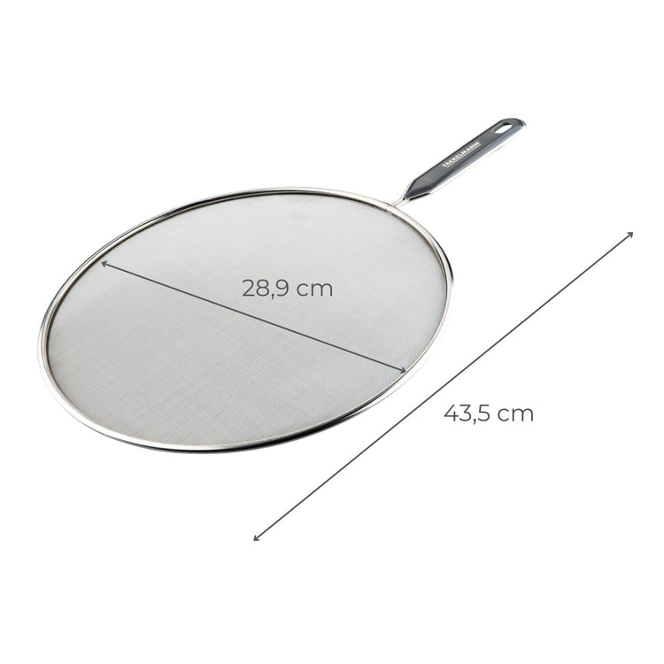 Lot de 2 couvercles 43,5/28,9 cm en inox et plastique avec 2 ustensiles de cuisine Fackelmann Basic