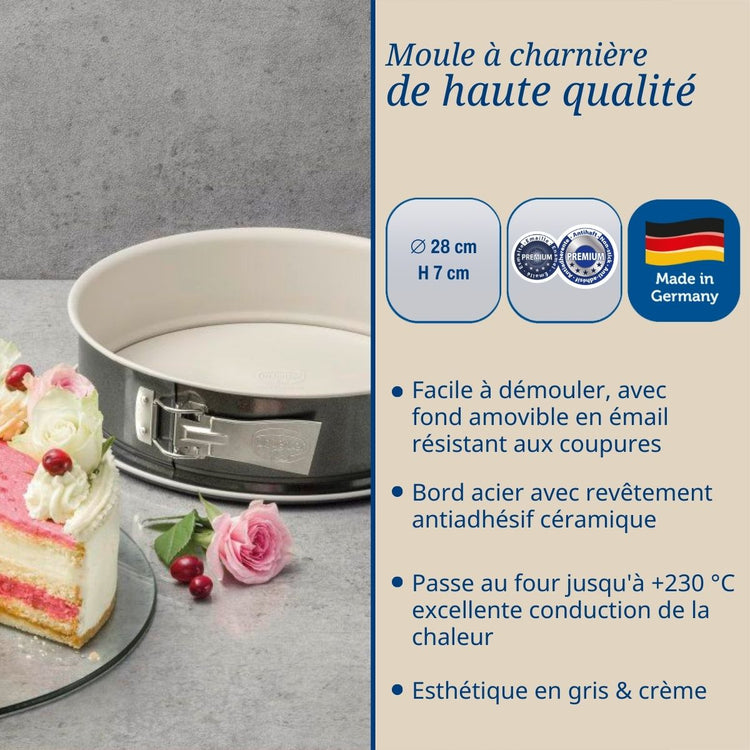Lot de 2 moules à gâteaux 28/28 cm en acier Dr oetker Back-trend