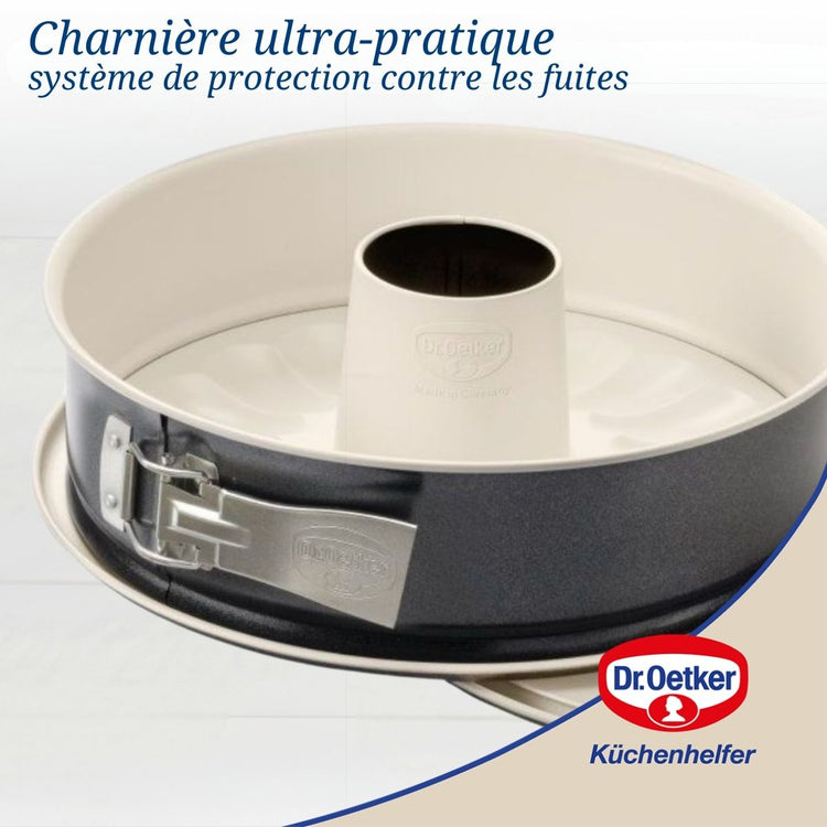 Lot de 2 moules à gâteaux 28/28 cm en acier Dr oetker Back-trend