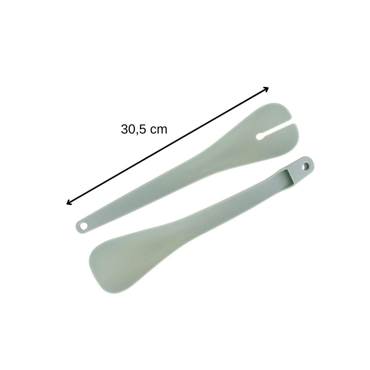 Set de 2 ustensiles de cuisine couverts à salade en plastique Fackelmann Basic