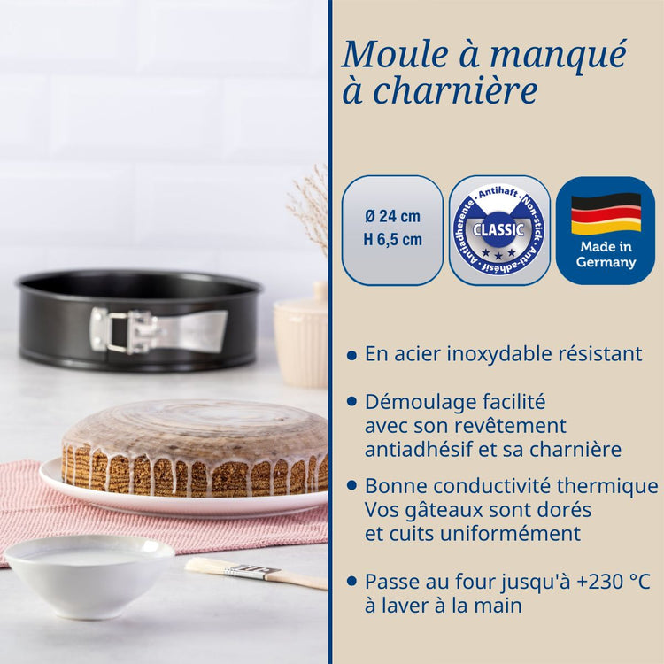 Moule à manqué à charnière 24 cm Dr.Oetker Tradition