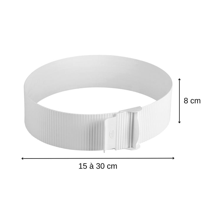 Cercle de pâtisserie en plastique réglable de 15 à 30 cm Dr. Oetker Baker Edition