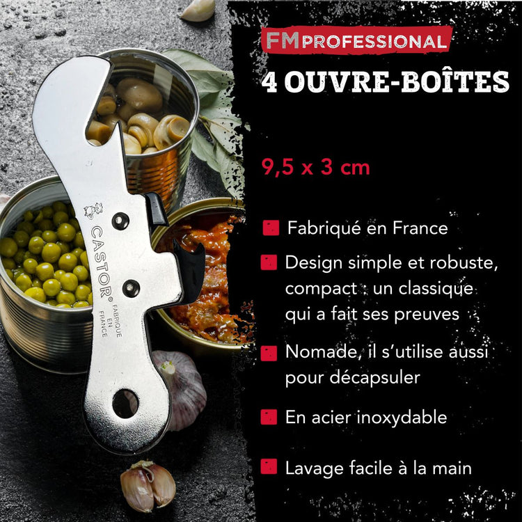 Lot de 4 ouvre-boites FM Professional