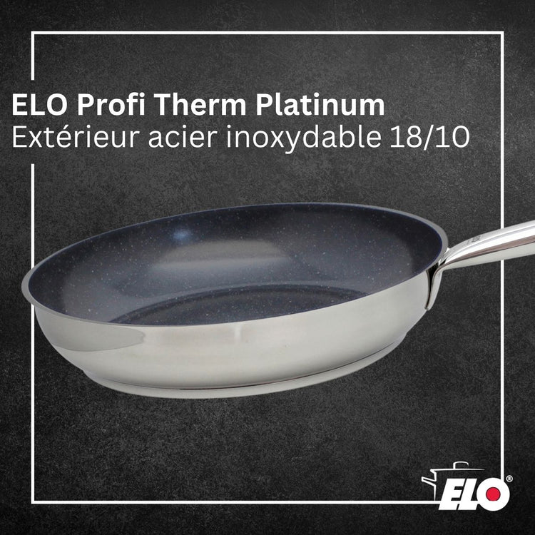 Poêle de cuisson avec revêtement céramique sans PFAS 24 cm Elo Profi Therm Platinum