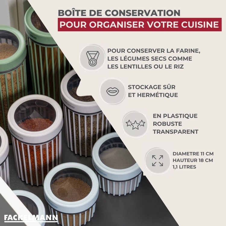 Boite à Provisions 1,1 Litre Fackelmann Storage