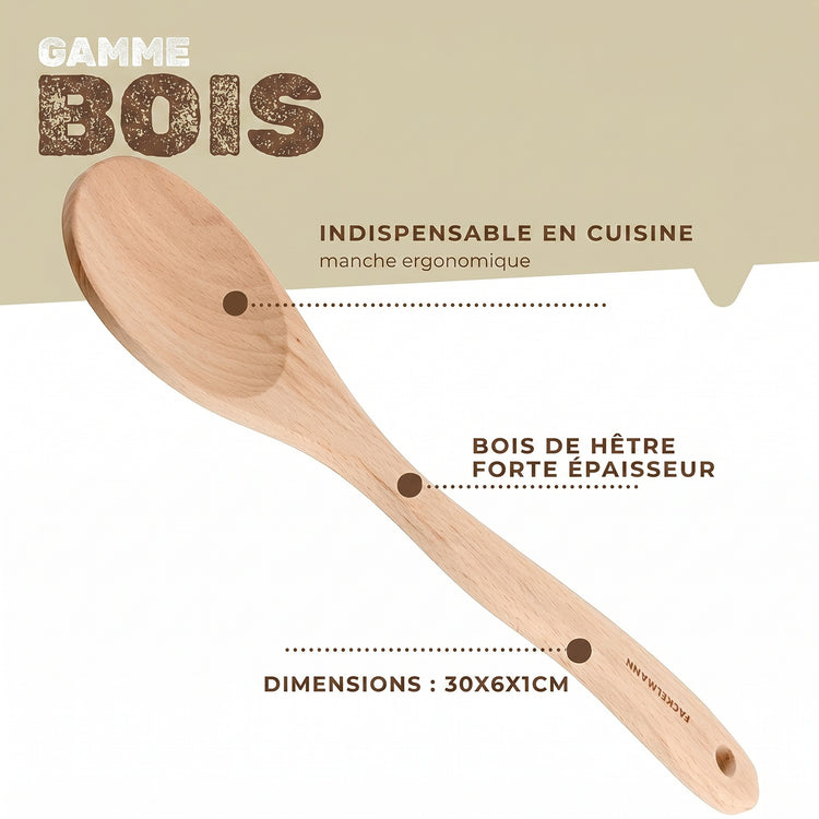 Cuillère de cuisine en bois FSC Fackelmann Eco Friendly