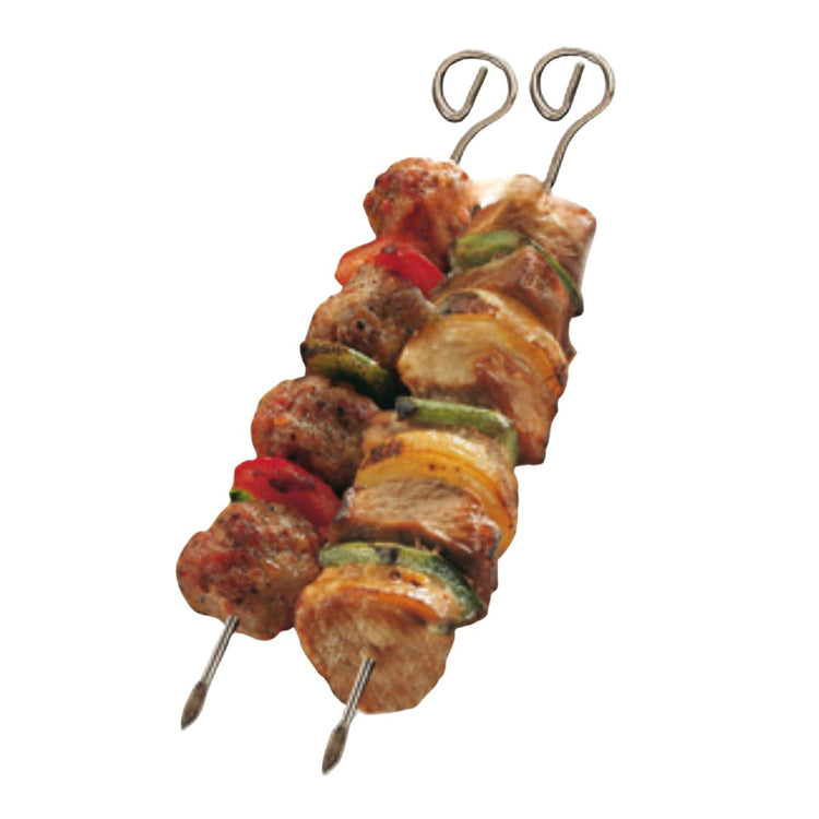 Lot de 4 brochettes en inox Fackelmann BBQ Edition