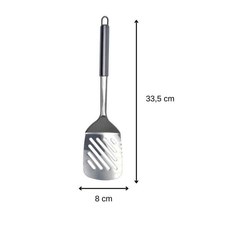 Spatule de cuisine ajourée en inox Fackelmann Elemental