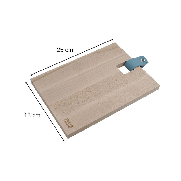 Planche à découper en bois rectangulaire 25 x 18 cm Tasty Green