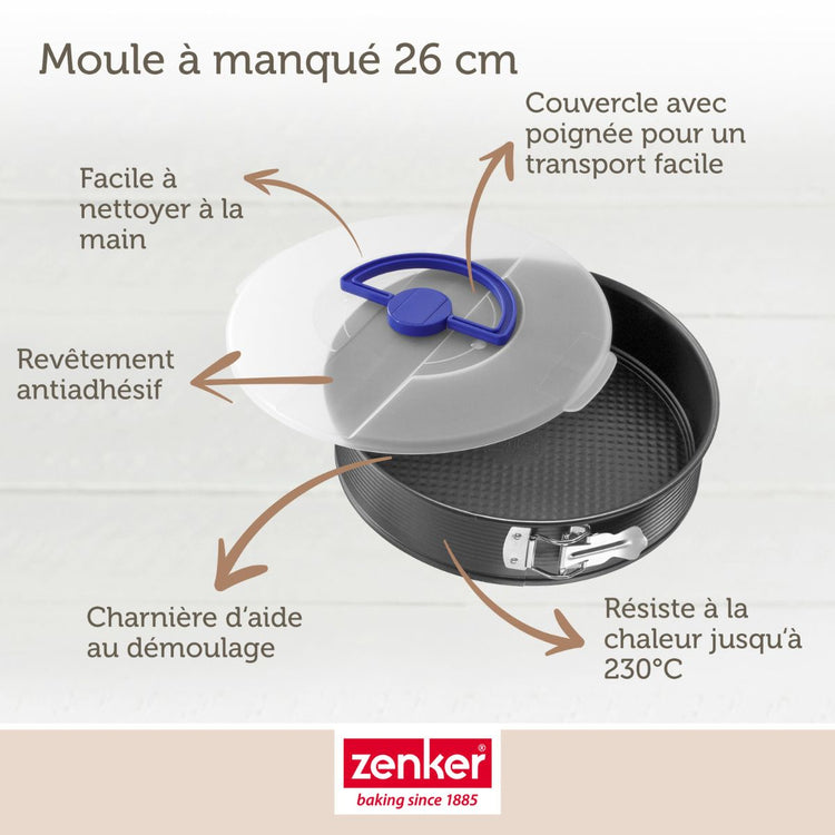 Set de 4 ustensiles de pâtisserie moule à manqué bol et spatule Collection Zenker pure