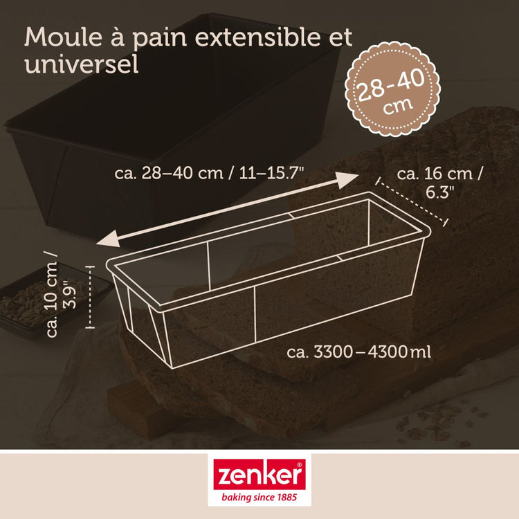 Set de 4 ustensiles de pâtisserie moule à gâteaux bol et spatule Black metallic Black mettallic Zenker Black mettallic