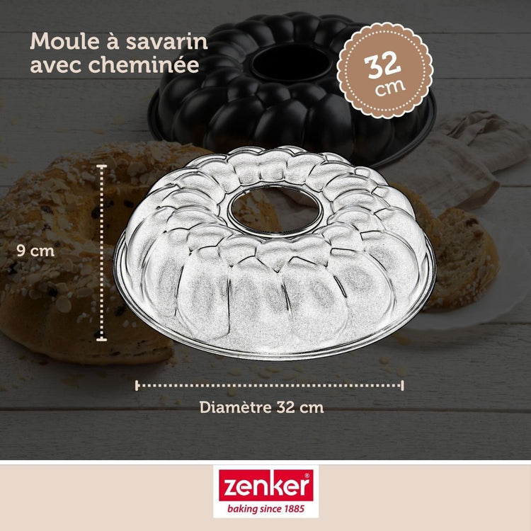 Set de 4 ustensiles de pâtisserie moule à gâteaux bol et spatule Black mettallic Black mettallic Zenker Black mettallic