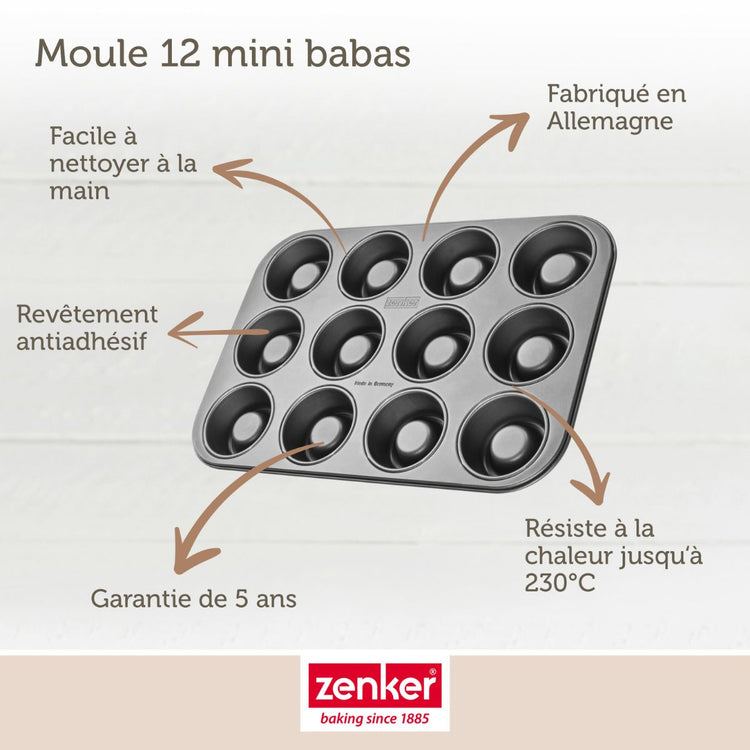 Set de 4 ustensiles de pâtisserie moule à gâteaux bols et spatule Spécial créative Spécial créative Zenker Spécial créative