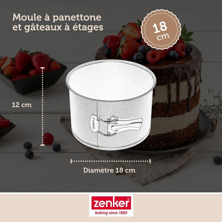 Set de 4 ustensiles de pâtisserie moule à gâteaux 2 bols et spatule Black metallic Black mettallic Zenker Black mettallic