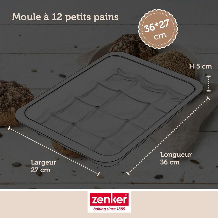 Set de 5 ustensiles de pâtisserie moule à gâteaux bols spatule et verre doseur Black mettallic Black mettallic Zenker Black mettallic