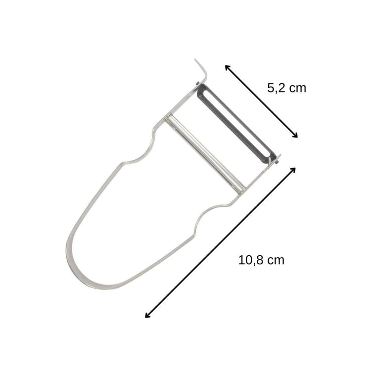 Lot de 2 rasoirs à légumes Castor en inox Fackelmann