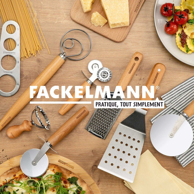 Ensemble de 2 Pinces à spaghettis, de cuisine en Acier inoxydable 19 cm Fackelmann