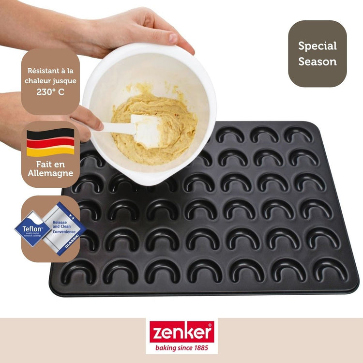 Lot de 2 plaques pâtisserie 42/32 cm en acier Spécial créative Spécial créative Zenker Spécial créative