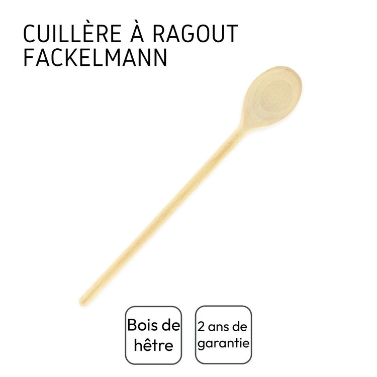 Ensemble de 2 Cuillères de cuisine en bois 30 cm Fackelmann Wood Edition