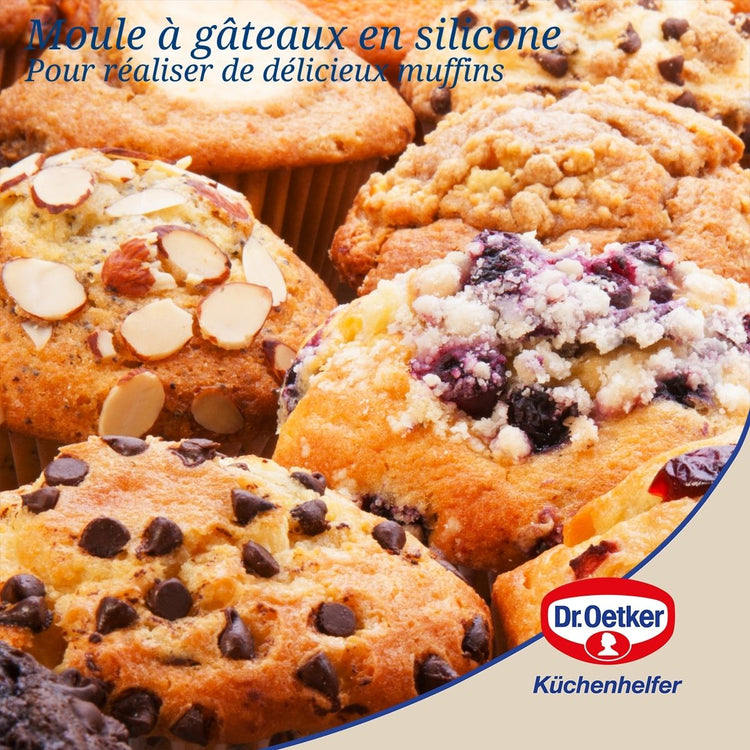 Lot de 2 moules à gâteaux 30/30 cm en silicone Dr Oetker Flexxibel Love