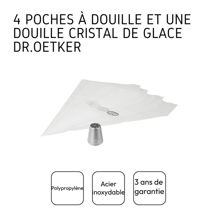 Set de 2 poche à douilles professionnelle inox Dr oetker Noël