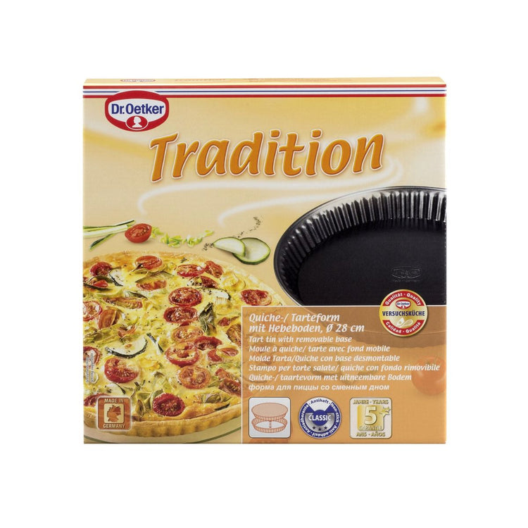 Lot de 2 moules à gâteaux 27,5/27,5 cm en acier Dr oetker Tradition
