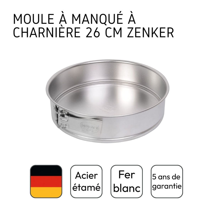 Lot de 2 moules à manqué 26/26 cm en fer Dr oetker Classics