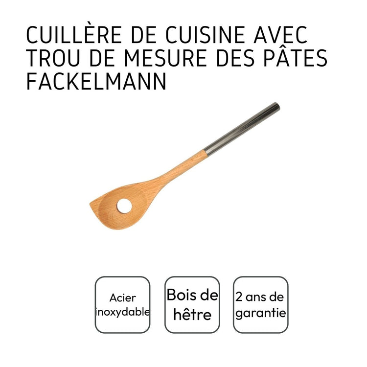 Set de 2 ustensiles de cuisine cuillère en bois Fackelmann Boisselerie