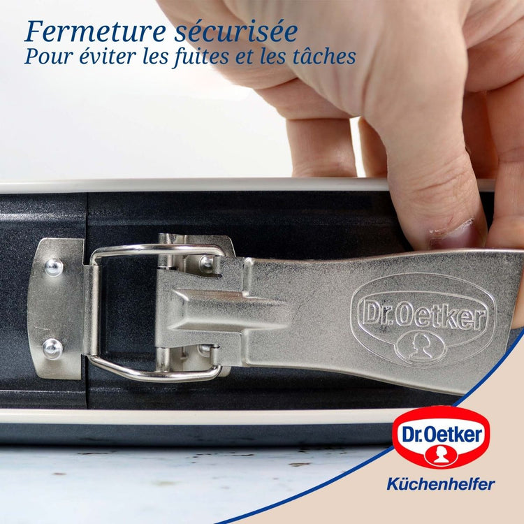 Ensemble de 2 Moules à charnière rectangulaire 38 x 25 cm Dr Oetker Back-Trend