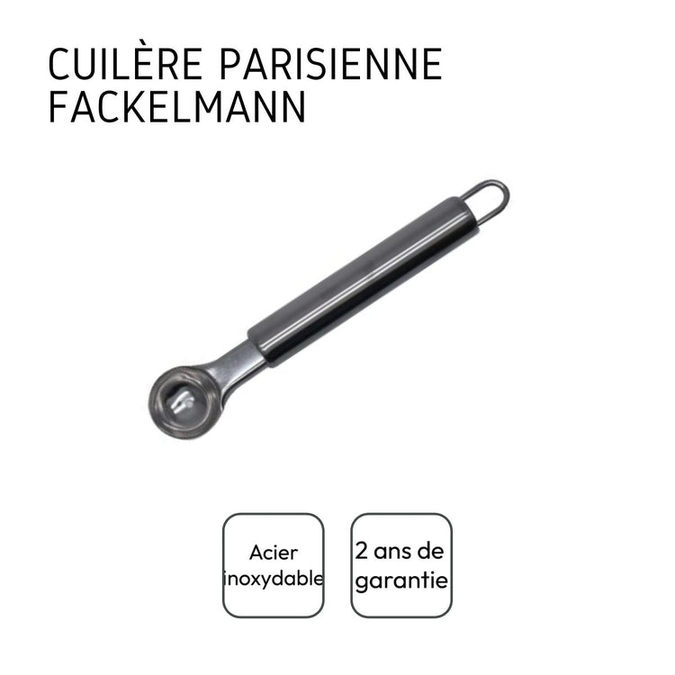 Set de 2 ustensiles de cuisine cuillère à melon en inox Fackelmann Elemental
