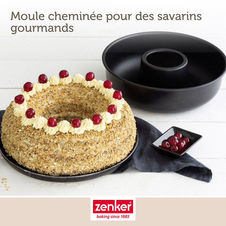 Lot de 2 moules à gâteaux 28/28 cm en acier Black metallic Black mettallic Zenker Black mettallic