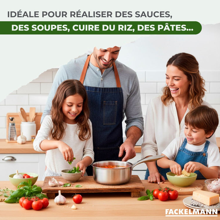 Casserole en inox 24 cm Fackelmann Triply Vita3
