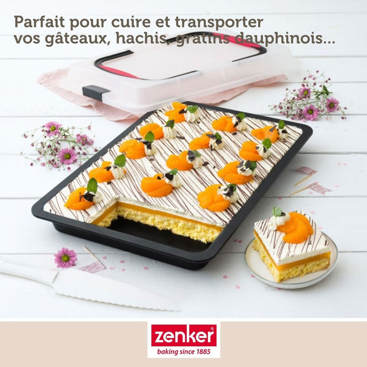 Set de 4 ustensiles de pâtisserie moule à gâteaux 2 bols et spatule pâtisserie Zenker Bake and Go