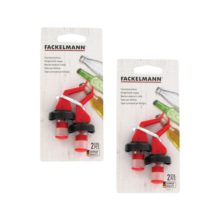 Lot de 4 bouchons à levier réemployable Fackelmann Bar Concept