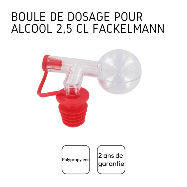 Lot de 4 bouchons doseurs boules 2,5 cl Fackelmann