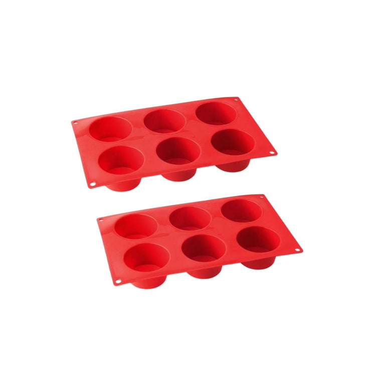 Lot de 2 moules à gâteaux 30/30 cm en silicone Dr Oetker Flexxibel Love