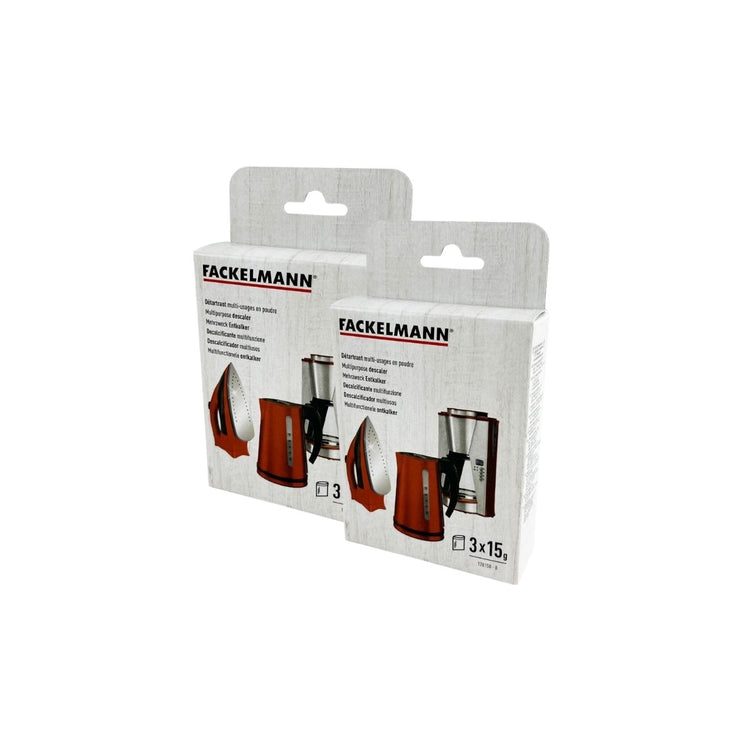 Lot de 2 x 3 Sachets détartrants pour appareils électroménagers Fackelmann