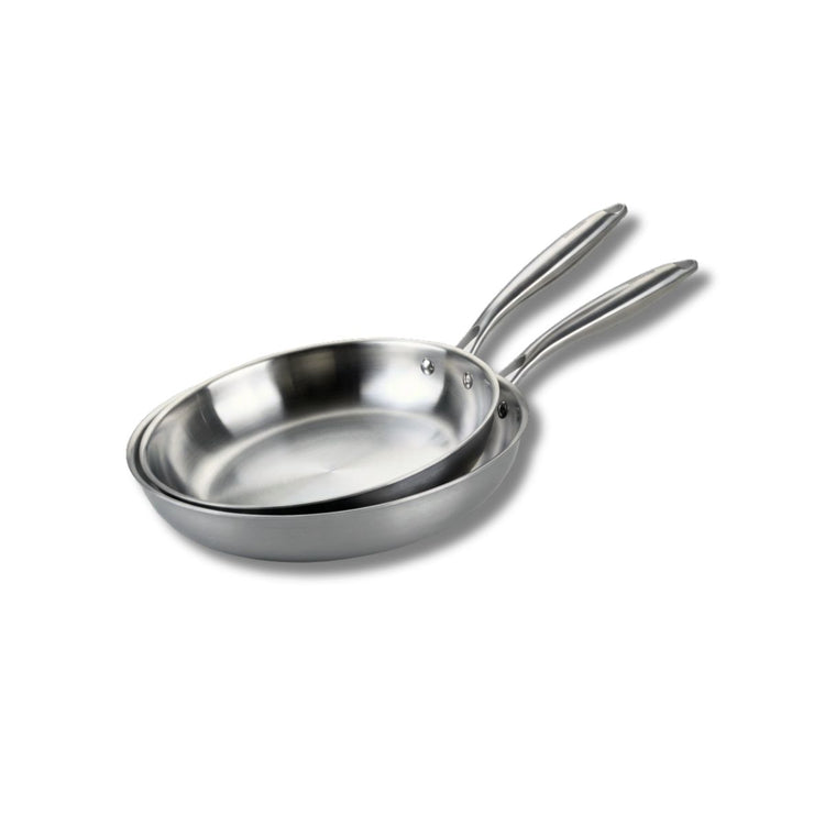 Set de 2 poêles de cuisson 24/26 cm en inox sans PFAS Fackelmann Vita3