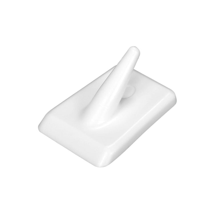 Lot de 4 crochets muraux adhésifs blancs Fackelmann Tecno