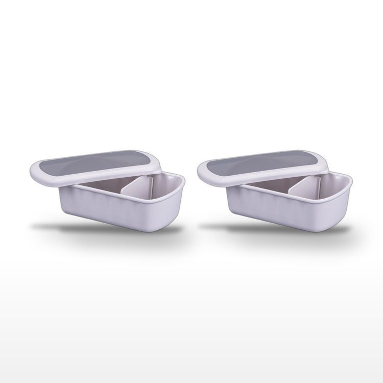 Lot de 2 lunch box 1L avec 2 ustensiles de cuisine Fackelmann Storage