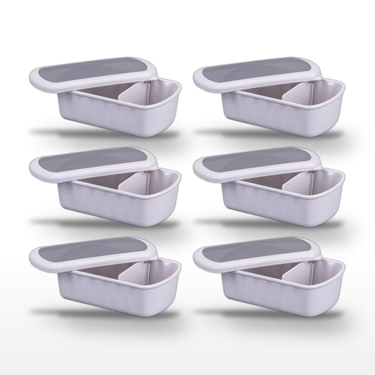 Lot de 6 lunch box sans BPA avec 6 ustensiles de cuisine Fackelmann Storage