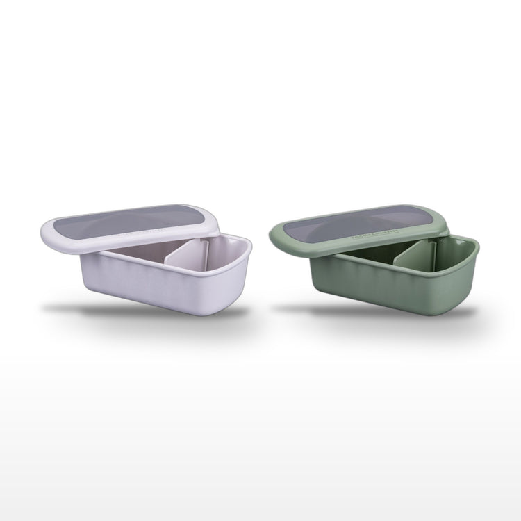 Lot de 2 lunchbox 1L avec 2 ustensiles de cuisine Fackelmann Storage