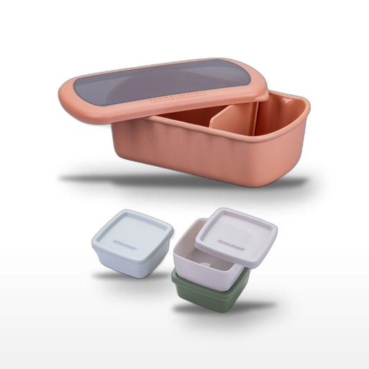 Lot de 1 lunch box 1L avec 3 boites à sauce Fackelmann Storage