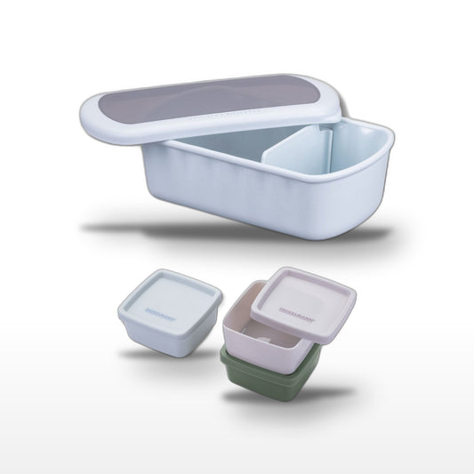 Lot de 1 lunch box 1L avec 3 boîtes à sauce Fackelmann Storage