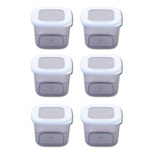 Lot de 6 boîtes hermétiques 0,55 L avec 6 ustensiles de cuisine Fackelmann Storage