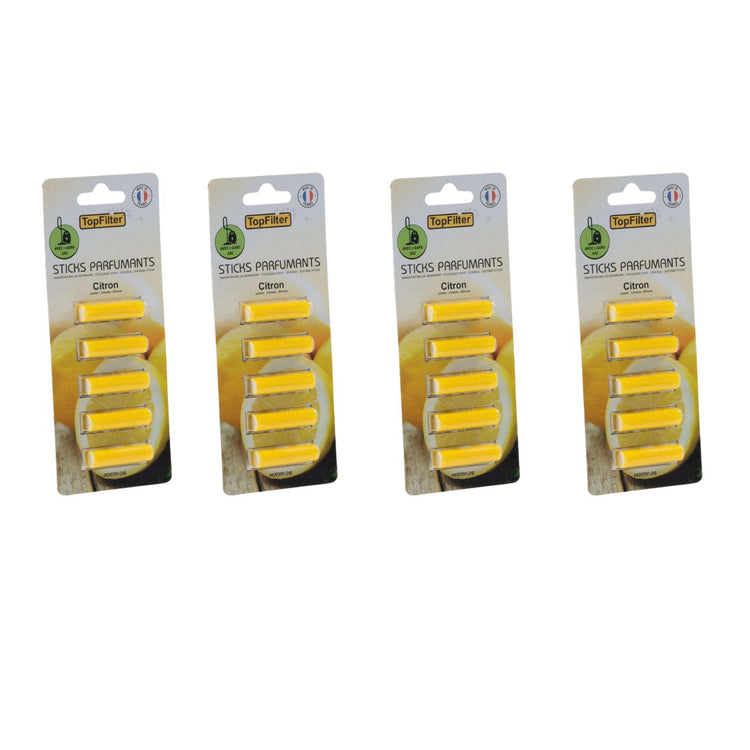 Lot de 2 désodorisants aspirateur avec 2 parfums agréable Top Filter Accessoires